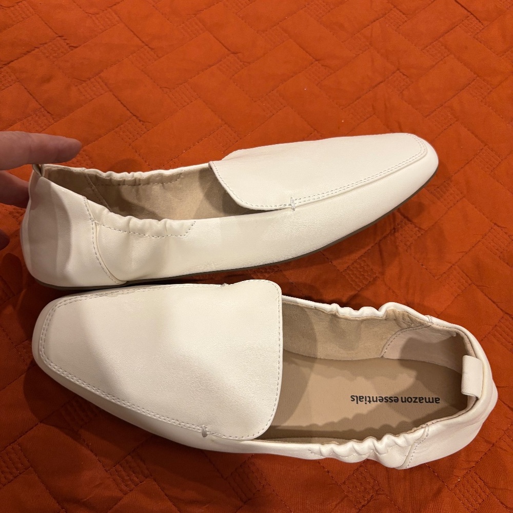 Cream loafers